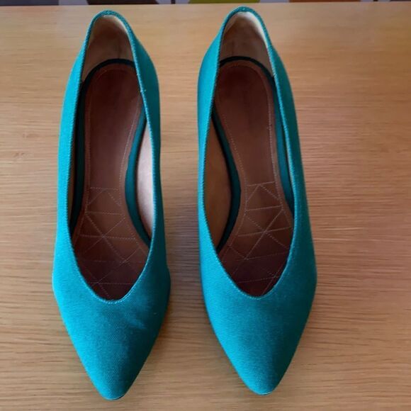Isabel Marant green canvas pumps - Picture 1 of 7